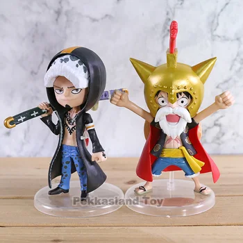 Anime One Piece Dressrosa Beždžionė D Luffy Liucija / Trafalgaro Įstatymą 15-os metų Jubiliejų PVC Pav Kolekcines Modelis Žaislas