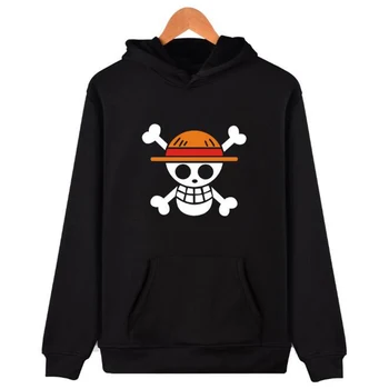 Anime One Piece Hoodie Vyrų Hip-Hop Streetwear Trafalgaro Teisės Gobtuvu Palaidinukė Piratų Karalius Luffy Juokinga, Prakaito Marškiniai Vyrai
