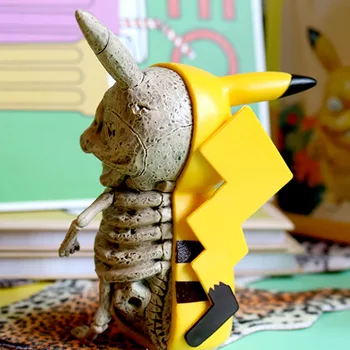 Anime Pikachus Skeleto Anatomijos PVC Pav Lėlės Žaislas, Kolekcines, Juokingi Veiksmų Skaičius, Modelį, Žaislai, Dovanos Vaikams