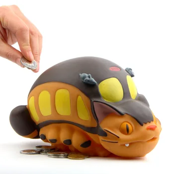Anime Totoro skėtis monetos Piggy Bank Atkakli Toli Ne veido Vyras Beveidis Princesė Mononoke Medžių Dvasios Paveikslas Žaislai