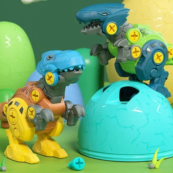 Ankstyvasis Ugdymas Švietimo Žaislai Vaikams Išardymas Dinozaurų Animacinių Filmų Gyvūnų Surinkti Blokai Varžtas Veržlė Išardymas Žaislai