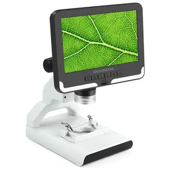 Anondstar naujas 2MP, Skaitmeninis Mikroskopas AD108 7 Colių LCD Ekraną, Mikroskopai su Plastiko Stovas Mokyklos Studentas Monetos, Juvelyriniai