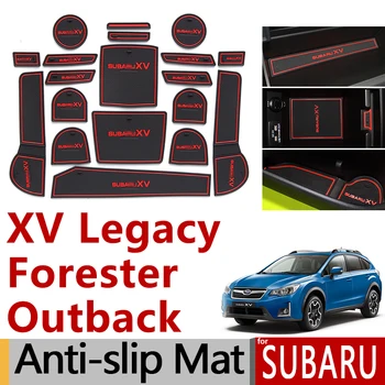 Anti-Slip Gumos Vartų Angą Taurės Kilimėlis Subaru XV Crosstrek Legacy Outback Miškininkas. 2016 M. 2017 m. 2018 m. 2019 m. 2020 Reikmenys, Lipdukai