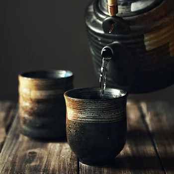 ANTOWALL Japoniško Stiliaus Arbatos Puodelio Keraminių Ranka-dažytos korėjos Kungfu Teacup Puodelio Vandens