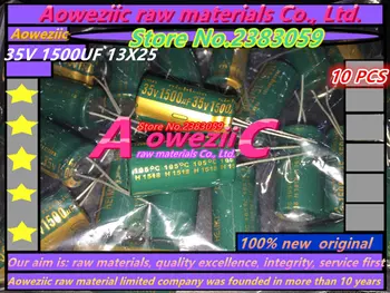 Aoweziic 10 VNT 35V 1500UF 13X25 aukšto dažnio mažo pasipriešinimo elektrolitinius kondensatorius 1500UF 35V 13*25