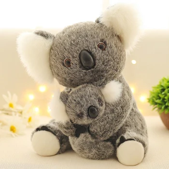 Apie 30cm puikus koala pliušinis žaislas apkabinti kūdikis koala minkšta lėlė, vaikams, žaislas gimtadienio dovana b1874