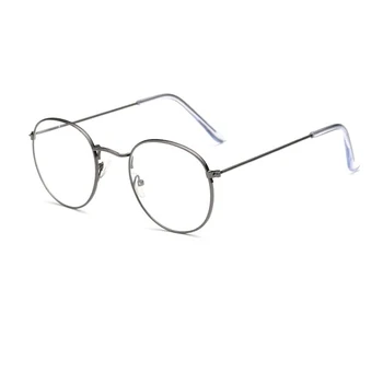 Apvalūs akiniai, rėmeliai moterų 2019 Retro vintage ovalo formos akinių rėmeliai Skaidrus optinės moterų rėmo akiniai skaidraus Lęšio Moterų