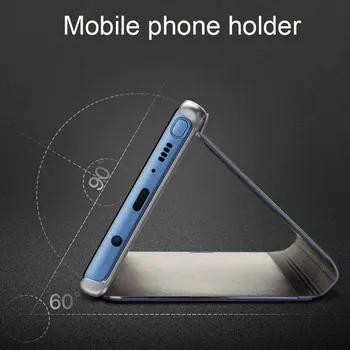 Apversti Oda, telefonas Padengti Huawei p20 p20pro p20lite Smart Veidrodis Mobiliojo telefono dėklas mados telefono laikiklio stovas priedų krepšys