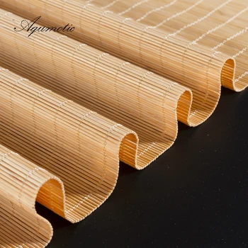 Aqumotic Vadovas Bambuko Užuolaidos Kambario Skiriamoji Ekrano Durų, Langų, Dušo Pasirinktinis Dydis Suši Vieta Dekoro Kabo Natūralaus Medžio