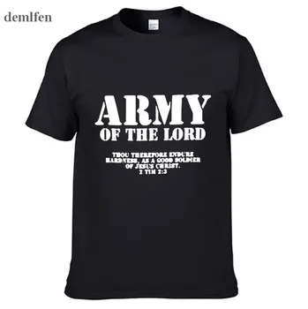 Armija Krikščionių Viešpats Jėzus Kristus Vyrų Ir Moterų, Porų Atitikimo T-Shirt Naujų Stiliaus Individualus Spausdinimas Marškinėliai Plius Dydis