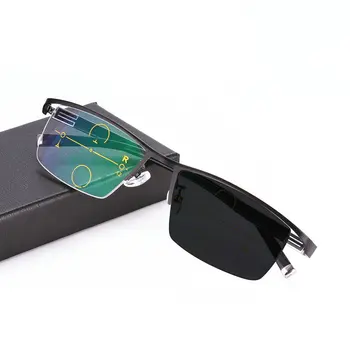 Arti ir toli dvejopo naudojimo color multi-funkcija pažangi progressive dvigubas šviesos skaitymo akiniai vyrų presbyopic akiniai