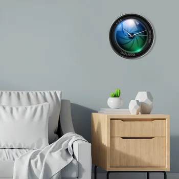 Asmeninį vaizdo Kameros Objektyvas Spausdinti Sieninis Laikrodis Fotografija, Nuotraukomis Zoom fotografija ISO Poveikio Snap Selfie Dekoro Modernios Sienos Žiūrėti