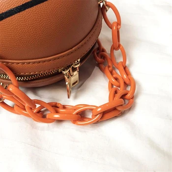 Asmenybės moterų Turas rankinė moterims PU oda krepšinio formos krepšys 2020 naujas kamuolys ranka maišelį Mergina PU crossbody grandinės piniginės