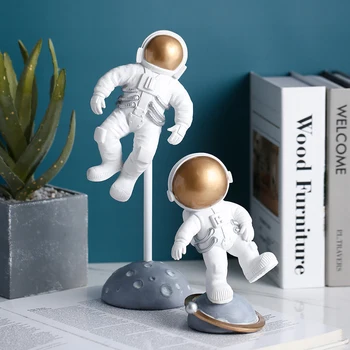 Astronautas Figūrėlės Namų Puošmena Kambarį Mados Astronautas Mėnulyje Skulptūros, Dekoratyvinės Figūrėlės Kosmonautas Statulos Dovana