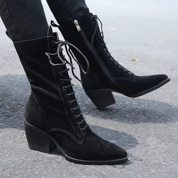 ASUMER 2020 didelis dydis 42 vakarų batai moterims verstos odos aukštakulniai batai ponios rudens-žiemos batai moterims, batai juoda