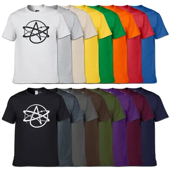 Ateistas Simbolis FMV Pastafarian Religijos Spausdinti Vyrų Marškinėliai Naujovė T Marškinėliai Vyrams Medvilnės, trumpomis Rankovėmis Marškinėlius Streetwear Viršuje Tee