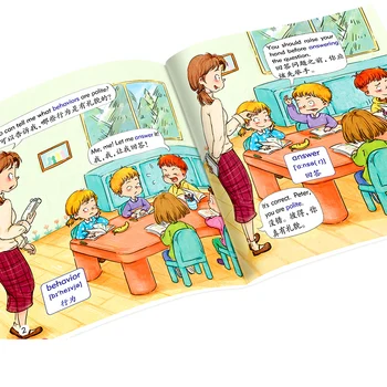 Atsitiktinis 10 Knygų, Vaikų anglų Paveikslėlį Knyga Knygelėse Nušvitimą Pažinimo Ankstyvo Mokymosi Nuotrauką Pasakos prieš Miegą Istorija Knyga
