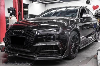 Audi A3 S3 RS3 2017 2018 2019 2020 m. Anglies Pluošto Priekinės Grotelės Lūpų Spoileris Bamperio Difuzorius Aukštos Kokybės Auto Priedai