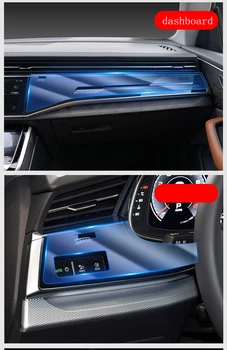 Audi Q8 2019 2020 Interjero Lipdukas, Skaidri apsauginė plėvelė Automobilių Reikmenys Centrinis kontrolės ekranas apsauginės plėvelės