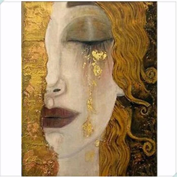 Aukso ašara Gustavo Klimto kvadratiniu&turas 5D 