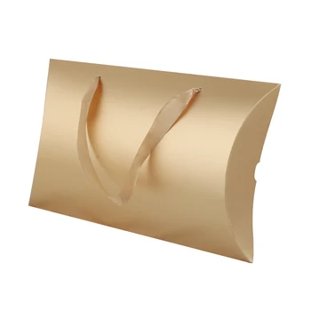 Aukso Virgin Plaukai pratęsimo pakuotę pagalvę langelį.Plaukų perukai Pakavimo popieriaus langelį, Papuošalai, dovanų pakavimo dėžutės ,Custom metalo lipdukas logotipas
