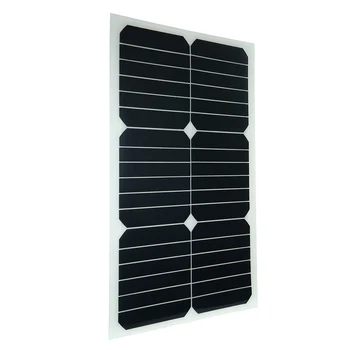 Aukštos Kokybės 20W 12V Mono Pusiau lankstūs Solarpanel Su Sunpower Mikroschemą Baterijos Kroviklis Valtys Cara Automobilio baterija ir priedai
