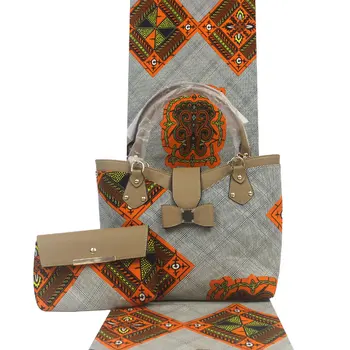 Aukštos kokybės 6 metrų afrikos vaškas su 2 pagalvių afrikos vaškas spausdinama medžiaga moterų krepšys šalis