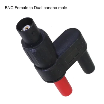 Aukštos kokybės Dual Bananų Male Plug Moterų BNC ar Bananų Lizdas (female) vyrų BNC Adapteris/ Bandymas sukelti BNC Jungtis