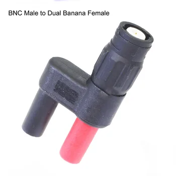 Aukštos kokybės Dual Bananų Male Plug Moterų BNC ar Bananų Lizdas (female) vyrų BNC Adapteris/ Bandymas sukelti BNC Jungtis