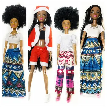 Aukštos Kokybės Lėlės 28cm Wild-susirangyti grožio Super Black girl Mados 10 Sąnarių mados Animacinių filmų Modelio Figūra, Žaislų Mergaitėms Dovanų