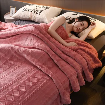 Aukštos kokybės mesti antklodę šalutinis 3D raižyti velvet + B pusės Kašmyro žiemos šiltos lovos padengti princesė consort lovatiesė Kalėdų