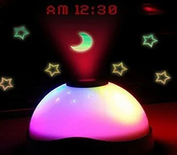 Aukštos Kokybės Naujas 7 Spalvų LED Keitimas Star Naktį Šviesos Magija, Projektorius, Apšvietimo Laikrodis