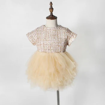 Aukštos kokybės princesė kūdikių mergaitės medvilnės megzti tutu suknelė kūdikiui baby vestidos bamblys mergaičių drabužių vasaros