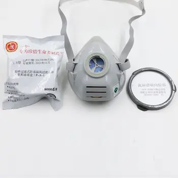 Aukštos kokybės respiratorius dujokaukę A-8 7702 Nustatyti apsaugine kauke, Grafiti, dažymas purkštuvu, pesticidų pramonės saugos dujokaukę