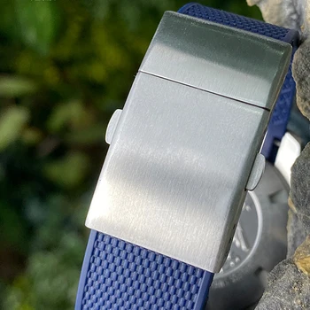 Aukštos Kokybės Silikono Fluorous Gumos Watchband 19mm 20mm 21mm už Longines hydroconquest L3 Užkariavimo Sporto Nardymo Žiūrėti Dirželis