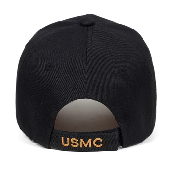 Aukštos kokybės USMC siuvinėjimo beisbolo kepuraitę korėjos hip-hop versija asmenybės kepurės reguliuojamas tėtis skrybėlę Lauko Laisvalaikio saulės skrybėlės