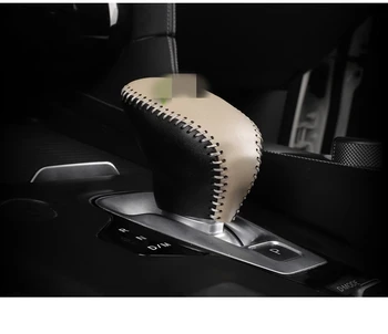 Aukščiausios kokybės Universalus Rankinis Odos Shifter Shift Knob Padengti Dygsnio Shifter Svirtis automobilių optikos Už infiniti qx50 2018 2019