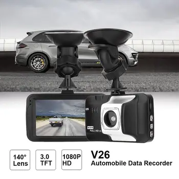 Auto 3 Colių Brūkšnys Cam Automobilių DVR Automobilio prietaisų Skydelyje DVR Camera, Vaizdo magnetofoną, G-Sensorius Transporto priemonės Brūkšnys Cam su HDMI 1080P HD Sąsaja