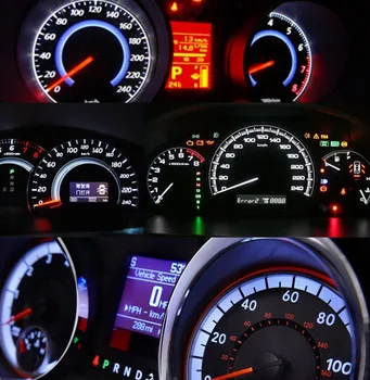 AutoEC 100x 1smd B8.5 B8.5d 5050 led Automobilių Pleišto prietaisų Skydelio Perspėjimo Indikatorius Prietaisų šviesos balta mėlyna raudona žalia #LH01