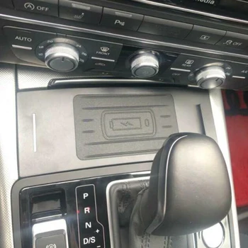 Automobilinis telefono laikiklis Audi A7 2018 RS6 A6 C7 2017 belaidis kroviklis protingas įkrovimo pagalvėlę, borto qi greitai įkrauti 