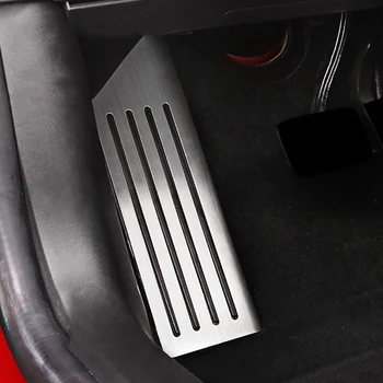 Automobilio akceleratoriaus pedalas poilsio stabdžių pedalai Tesla model 3 lieti automobilių koja kuro pedalo ir dangtis Model3 Raštas optikos Reikmenys