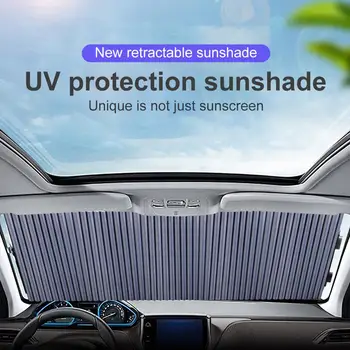 Automobilio priekinio Stiklo, Ištraukiama Uždanga Nustatyti Lankstymo Automobilių skėtį nuo saulės Padengti šviesą Atspindinčios Plėvelės Užuolaidos, Anti-UV Automobilių Saulė Pavėsyje 46cm/65cm/70cm