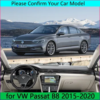 Automobilio prietaisų Skydelyje Išvengti Šviesos Padas Priemonė Platforma Stalas Padengti Kilimėliai Kilimas Volkswagen VW Passat, B8~2020 2016 apdaila
