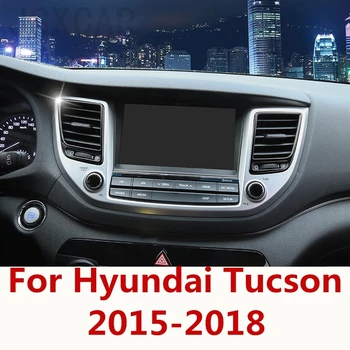Automobilio Salono Navigacijos Valdymo Pultas oro kondicionierius angos Dekoratyvinis Rėmelis Padengti Apdaila Už Hyundai Tucson-2018