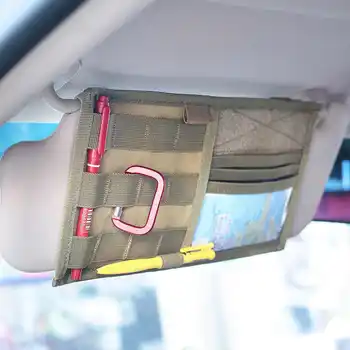 Automobilio Saulės Skydelio Dėklas Organizatorius Turėtojas Transporto priemonių Sunkvežimių Skydelis Skydelio Saugojimo krepšys Kortelės Saugojimo CD Kortelės Turėtojas Multi Pocket Sukrovimas Tvarkinga