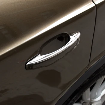 Automobilio stilius Auto durų rankena apdaila, nerūdijančio plieno, Lipdukai padengti dekoratyvinės Apdailos Audi A3 8V A4 B8 Q3 Q5 interjero Priedai