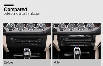 Automobilio stilius BMW Z4 Anglies Pluošto automobilių Lipdukas Oro kondicionavimo sistema, CD Valdymo Skydo dangtelis E89 2009-m. interjero priedai