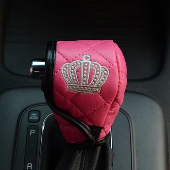 Automobilių aksesuarų, interjero rožinis merginų, moterų oda Karūna pagalvėlės kaklo pagalvė visiškai serijos bmw e46 e60 e90 f10 vw golf