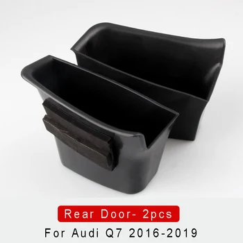 Automobilių Durų Rankena Talpinimo Audi Q7 2016-2019 Bako Laikiklis Kišenę Krauti Valymas Padengti Interjero Priedai