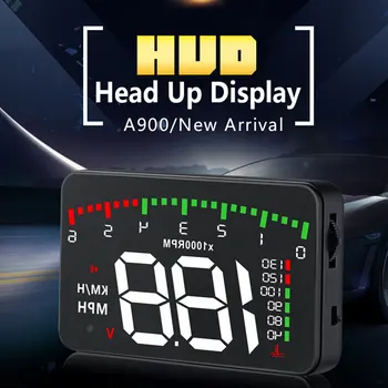 Automobilių HUD Head-Up Display OBD2+GPS Dual Sistema Protingas Gabaritas HD Stebėti Vairavimo Chronometras Ridos Skaitmeninis LED Skaitiklis, Signalizacija
